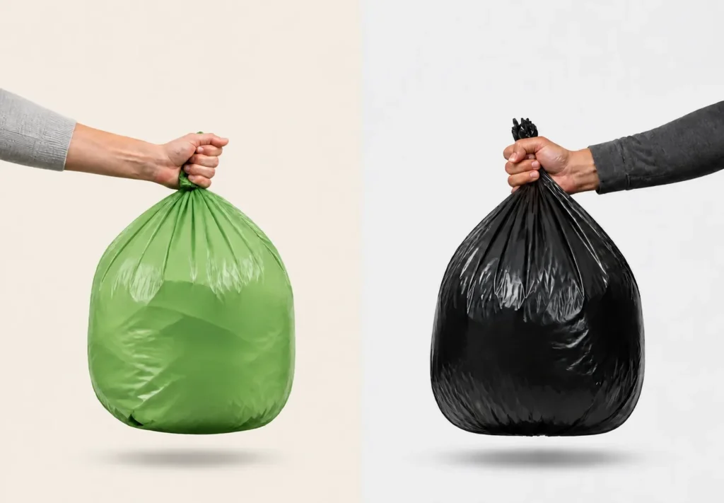 Compostable vs Biodegradable Trash Bags